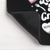 Valentines Day Lunch Lady Groovy Cafeteria Squad H Mousepad (Ecke)