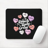 Valentines Day Lunch Lady Groovy Cafeteria Squad H Mousepad (Mit Mouse)