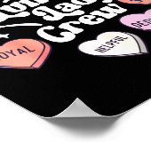 Valentines Day Lunch Lady Groovy Cafeteria Squad H Poster (Ecke)