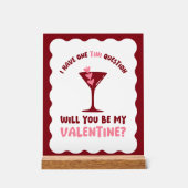 Valentine's Day Martini Station Galentine's Day Acrylschild (Vorderseite)
