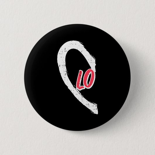 Valentines Day Matching Love Lo Heart Cute Couple Button (Vorderseite)