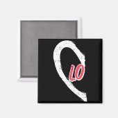 Valentines Day Matching Love Lo Heart Cute Couple Magnet (Vorderseite/Rückseite)