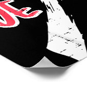 Valentines Day Matching Love Ve Heart Cute Couple  Poster (Ecke)