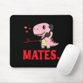 Valentines Day Matching Soulmates Mates Dino Coupl Mousepad (Mit Mouse)