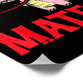 Valentines Day Matching Soulmates Mates Dino Coupl Poster (Ecke)