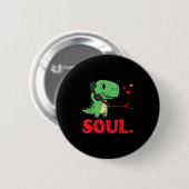 Valentines Day Matching Soulmates Soul Dino Trex C Button (Vorne & Hinten)