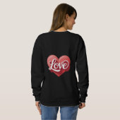 valentines day modern valentines romantic design  sweatshirt (Schwarz voll)