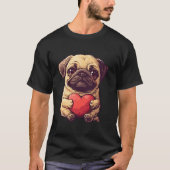 Valentine's Day Mops Herzlich willkommen im Mops L T-Shirt (Vorderseite)