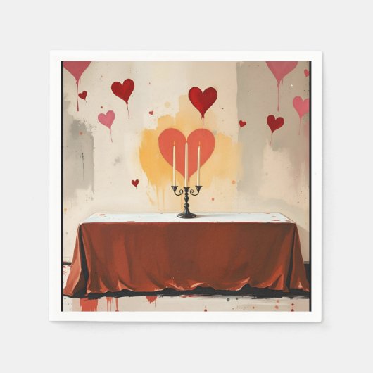 Valentines Day Napkins Serviette (Vorderseite)