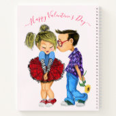 Valentine's Day Notebook Geschenk mit Romantischem Notizblock (Rückseite)