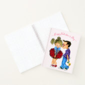 Valentine's Day Notebook Geschenk mit Romantischem Notizblock (Innenseite)