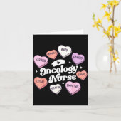 Valentines Day Oncology Nurse Cancer Suprt Groovy Karte (Gelbe Blume)