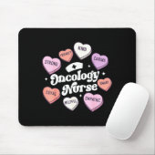 Valentines Day Oncology Nurse Cancer Suprt Groovy  Mousepad (Mit Mouse)