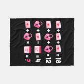 Valentines Day Order Of Operations Valentines Math Fleecedecke (Vorderseite (Horizontal))