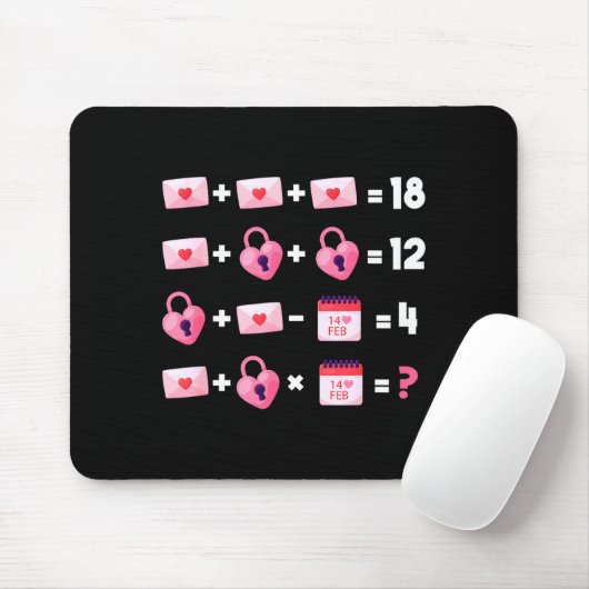 Valentines Day Order Of Operations Valentines Math Mousepad (Mit Mouse)
