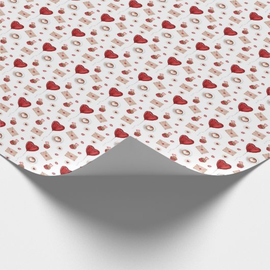 Valentine's Day Packpapier Design (Ecke)