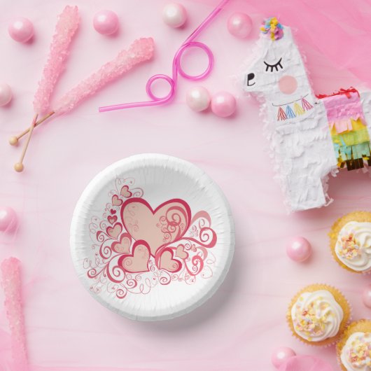 Valentine's Day Paper Bowls Pappteller (Party)