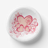 Valentine's Day Paper Bowls Pappteller (Vorderseite)