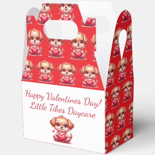 Valentine's Day Party Classroom Set Custom Text Geschenkschachtel (Offen)