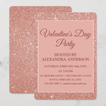 Valentine's Day Party Rose Goldene Frische Pasta m