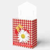 Valentine's Day Party White Daisy Heart Custom Geschenkschachtel (Geöffnet)