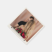 Valentine's Day Photo Couple Romantic Custom Serviette (Ecke)