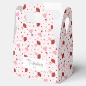 Valentine's Day Pink & Red Heart Lollipop Suckers Geschenkschachtel (Geöffnet)