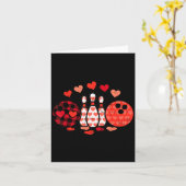 Valentines Day Plaid Bowling Valentine Srts Men Wo Karte (Gelbe Blume)