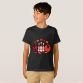 Valentines Day Plaid Bowling Valentine Srts Men Wo T-Shirt (Vorne ganz)