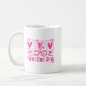 Valentines Day Preppy Hearts Coquette Bow Women Gi Kaffeetasse (Links)