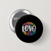 Valentine's Day Product - All You Need Is Love  Button (Vorne & Hinten)