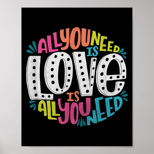 Valentine's Day Product - All You Need Is Love  Poster (Vorne)