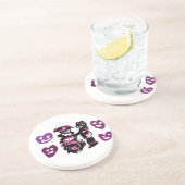 valentine's day purple love  getränkeuntersetzer (Seite)