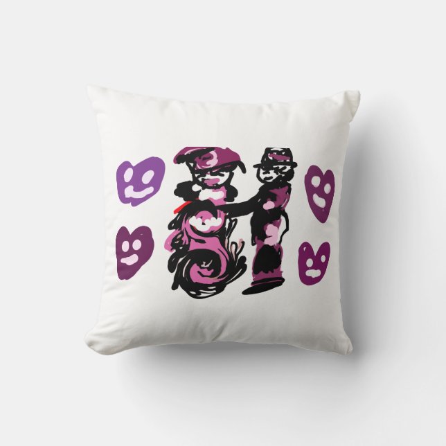 valentine's day purple love  kissen (Vorderseite)