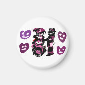 valentine's day purple love  magnet (Vorne)