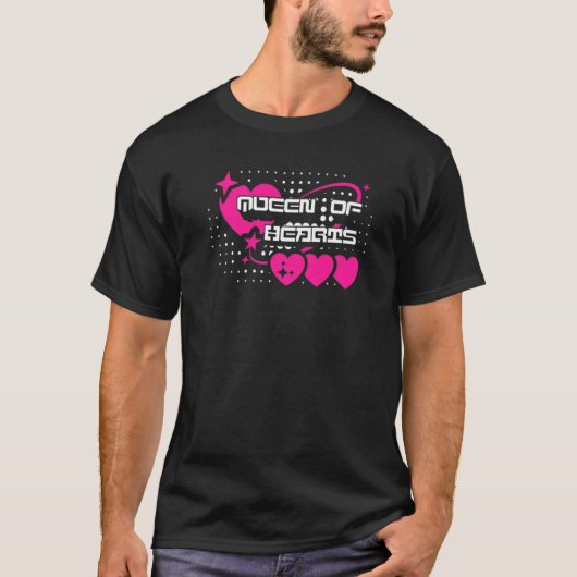 Valentines Day Queen Of Hearts  1 T-Shirt (Vorderseite)