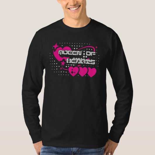Valentines Day Queen Of Hearts 4 T-Shirt (Vorderseite)
