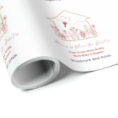 Valentine's Day | Realtor Slogan Tagline Custom Geschenkpapier (Rolleneckpunkt)