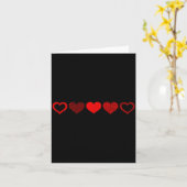 Valentine's Day Red Heart Design For Men, Women &a Karte (Gelbe Blume)
