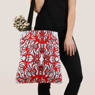 Valentine's Day Red Heart Tribal Tattoo Tasche