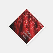 Valentine's Day Red Sparkle Hearts Napkins Serviette (Ecke)