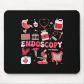 Valentine's Day Retro Endo Crew Nurse Endoscopy Gl Mousepad (Vorne)