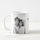Valentines day retro I love you name photo Kaffeetasse (Links)