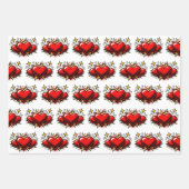 Valentine's Day | Retro Pop Art Boy and Girl Geschenkpapier Set (Vorderseite 3)