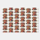 Valentine's Day | Retro Pop Art Boy and Girl Geschenkpapier Set (Vorderseite 2)