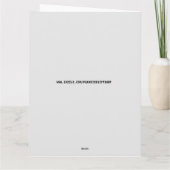 VALENTINE'S DAY ROBOT LIEBE MACHINE BIG CARD KARTE (Rückseite)