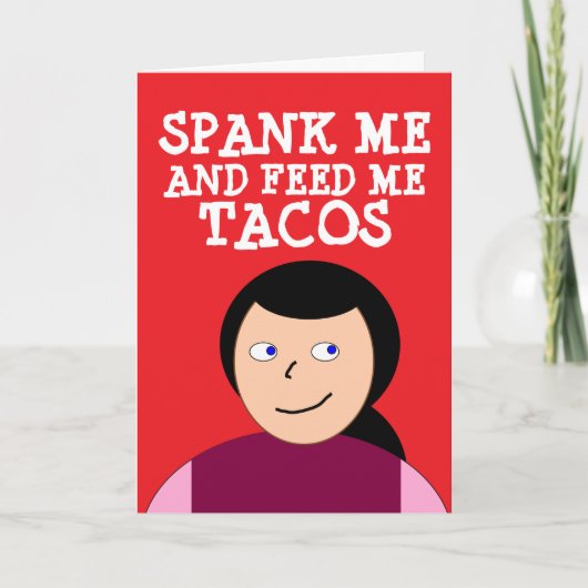 VALENTINE'S DAY ROMANTIC FUNNY HUSBAND GREETING KARTE (Vorderseite)