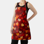 Valentine's Day Romantic Heart Print Pattern Schürze (InSitu)