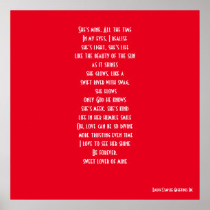 VALENTINE'S DAY ROMANTIC POEM POSTER