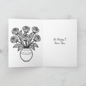 Valentine's Day | Rose Karte (Innenseite)